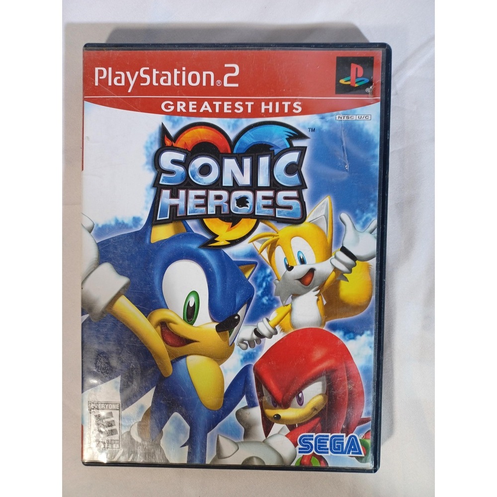 Sonic Heroes Greatest Hits PlayStation 2 PS2 Case Manual Only No Game Disc SEGA